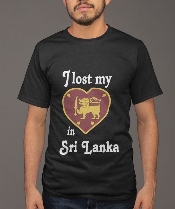I Lost My Heart In Sri Lanka Black Wonderful T Shirt Sri Lanka Home Page